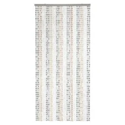 Conacord Perlenvorhang Jasmin Schwarz/Weiß/Rot, 90 X 200 Cm, Kunststoff