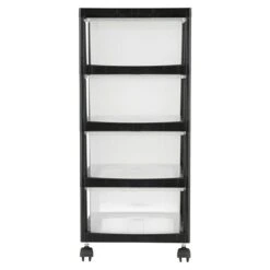 Rollcontainer L X B X H: 40 X 29 X 66,5 Cm, Anzahl Schubladen: 4, Kunststoff -Westwing Shop 12 134