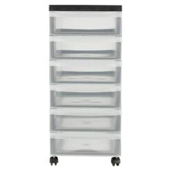Rollcontainer L X B X H: 40 X 29 X 61,5 Cm, Anzahl Schubladen: 6, Kunststoff -Westwing Shop 12 139