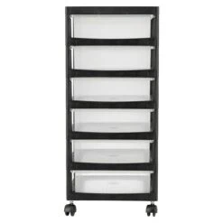 Rollcontainer L X B X H: 40 X 29 X 61,5 Cm, Anzahl Schubladen: 6, Kunststoff -Westwing Shop 12 140