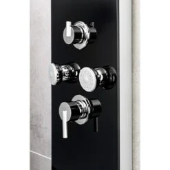 Camargue Duschpaneel Sylt 2.0 Höhe: 133 Cm, Mit Einhebelmischer, Schwarz -Westwing Shop 12 151