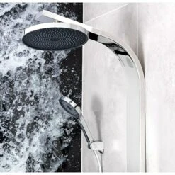 Camargue Duschsystem San Diego Mit Thermostatarmatur, Chrom/Anthrazit -Westwing Shop 12 163