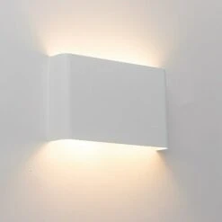 Wandleuchte 80 W, Weiß, G9