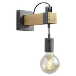 Home Sweet Home Wandleuchte Denton 10 W, L X B X H: 20 X 10 X 23 Cm, Grau, E27