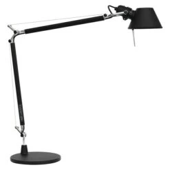 Artemide Tischleuchte Tolomeo 77 W, Schwarz, Schwarz, E27