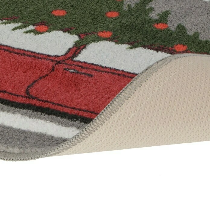 Fußmatte Christmas Car Bunt, 40 X 60 Cm, 100 % Polyester 3 Fußmatte Christmas Car Bunt, 40 X 60 Cm, 100 % Polyester – Bild 3