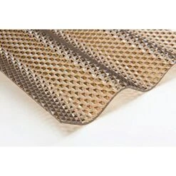 PLEXIGLAS® Wellplatte Resist 2.000 X 1.045 X 3 Mm, Acrylglas (PMMA), Bronze, Wabe, Profil: 76/18 Mm, Rund