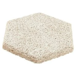 FibroTech Akustikplatte Hexagon Signalweiß, 250 X 289 X 25 Mm, 18 Stk.