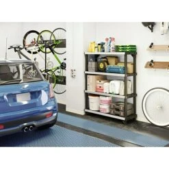 Kunststoffregal Fused L X B X H: 45,7 X 121,9 X 155,1 Cm, Traglast: 180 Kg/Boden, Anzahl Böden: 4 Stk., Stecken, Schwarz 6 Kunststoffregal Fused L X B X H: 45,7 X 121,9 X 155,1 Cm, Traglast: 180 Kg/Boden, Anzahl Böden: 4 Stk., Stecken, Schwarz -Westwing Shop 12 89