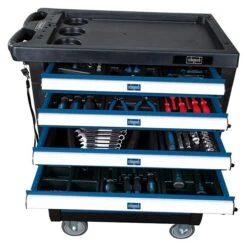 Scheppach Werkstattwagen TW 1000 L X B X H: 77 X 46 X 97 Cm, Stahl, Blau, 263 -tlg. -Westwing Shop 12 93