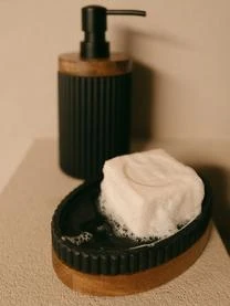 Seifenspender Laura Mit Holz-Dekor 6 Seifenspender Laura Mit Holz-Dekor – Bild 6