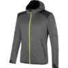 Fleecejacke Stretch Evolution Anthrazit/lime