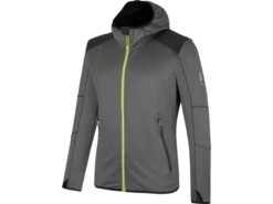 Fleecejacke Stretch Evolution Anthrazit/lime