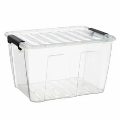 Click-Box - Klar-schwarz - Kunststoff - 15 Liter