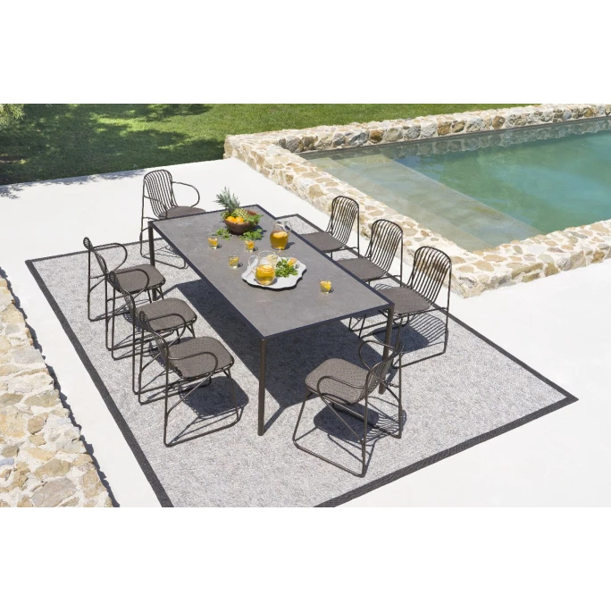 Emu RIVIERA Armlehnstuhl 4er Set - 4 Stühle à 78 X 52 X 56,5 Cm - Antikeisen 2 Emu RIVIERA Armlehnstuhl 4er Set - 4 Stühle à 78 X 52 X 56,5 Cm - Antikeisen – Bild 2