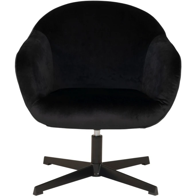 House Nordic Sydney Lounge Sessel Mit Drehfunktion - 70x67x78 Cm - Schwarz 2 House Nordic Sydney Lounge Sessel Mit Drehfunktion - 70x67x78 Cm - Schwarz – Bild 2
