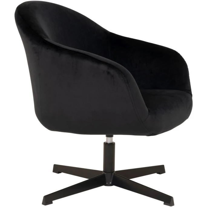 House Nordic Sydney Lounge Sessel Mit Drehfunktion - 70x67x78 Cm - Schwarz 3 House Nordic Sydney Lounge Sessel Mit Drehfunktion - 70x67x78 Cm - Schwarz – Bild 3
