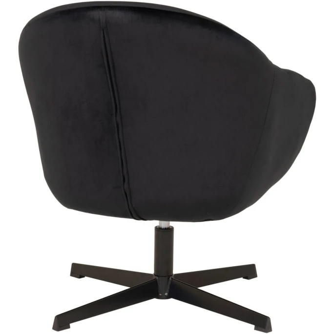 House Nordic Sydney Lounge Sessel Mit Drehfunktion - 70x67x78 Cm - Schwarz 4 House Nordic Sydney Lounge Sessel Mit Drehfunktion - 70x67x78 Cm - Schwarz – Bild 4