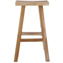 Jan Kurtz CURVE Barhocker - 72x50x40 Cm - Teak