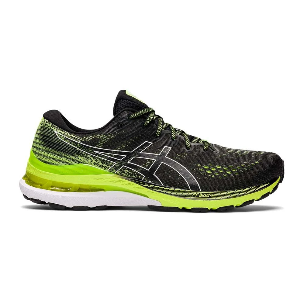 Asics GEL-KAYANO 28 - Laufschuhe - Männer - Black/hazard Green 1 Asics GEL-KAYANO 28 - Laufschuhe - Männer - Black/hazard Green