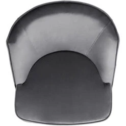 Fink Living DAVE Velvet Sessel - B 67 Cm - H 81 Cm - T 63 Cm - Grau -Westwing Shop 483735 big 3