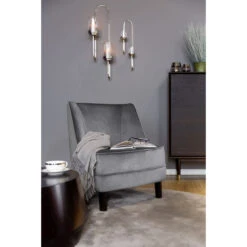 Fink Living DAVE Velvet Sessel - B 67 Cm - H 81 Cm - T 63 Cm - Grau -Westwing Shop 483735 big 6