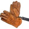 13 1/2 Lowlander Handschuhe Cognac