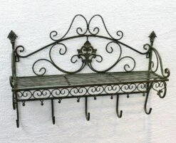 DanDiBo Garderobe Malega 12205 Wandgarderobe 60 Cm Kleiderhaken Wandregal Regal Haken