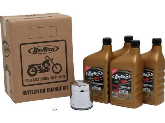 RevTech Ölwechsel Kit 20W50 MTP Synthetik 3.8L & Filter Chrom 1 RevTech Ölwechsel Kit 20W50 MTP Synthetik 3.8L & Filter Chrom