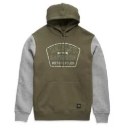 Harley-Davidson Hoodie Wrench Crew Hoodie Colorblocked Grape Leaf Grün