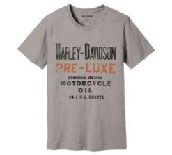 Harley-Davidson T-Shirt Gas & Oil Grau