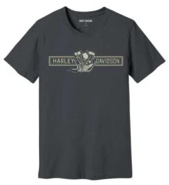 Harley-Davidson T-Shirt Chrome Warrior Dunkelgrau