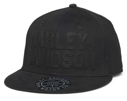 Harley-Davidson Block Script Cap Schwarz 1 Harley-Davidson Block Script Cap Schwarz