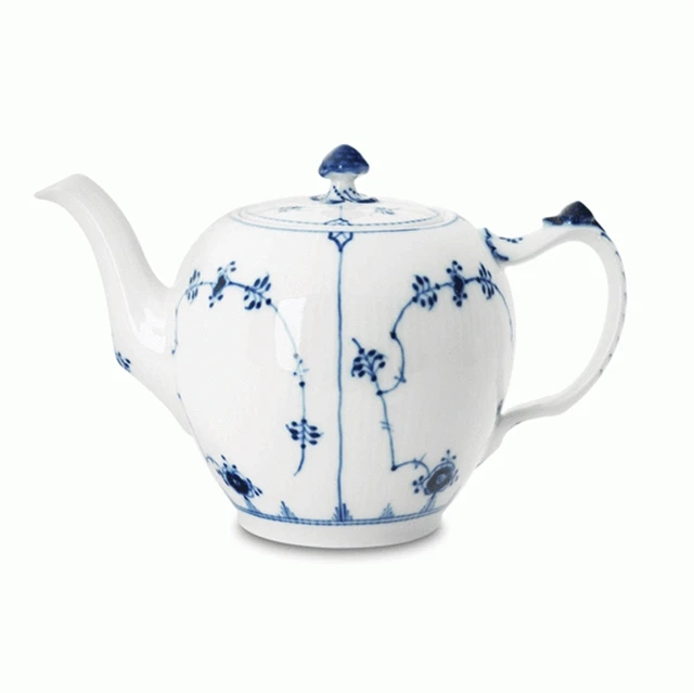 Royal Copenhagen Musselmalet Gerippt Teekanne 1,0ltr. 1101141 1 Royal Copenhagen Musselmalet Gerippt Teekanne 1,0ltr. 1101141