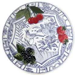 Gien Oiseau Bleu Fruits Espresso-Untertasse