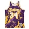 Mitchell & Ness Shaquille O'Neal Los Angeles Lakers MARBLE Swingman Jersey