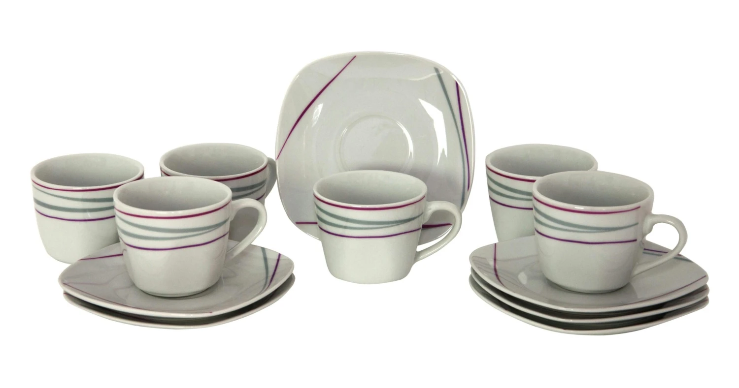 6er Set Kaffeetasse 18cl Mit Kaffeeuntertasse 14,5cm Atrium 2 6er Set Kaffeetasse 18cl Mit Kaffeeuntertasse 14,5cm Atrium – Bild 2