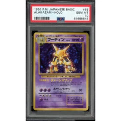 POKEMON Alakazam - #65 Base Set - Japanese - Holo - PSA 10 GEM MT
