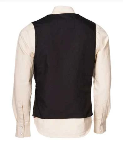 Rokker Tweed Weste Grau 4 Rokker Tweed Weste Grau – Bild 4