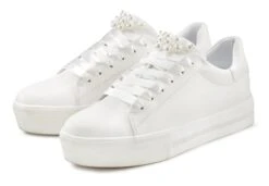 LASCANA Sneaker Mit Perlen VEGAN