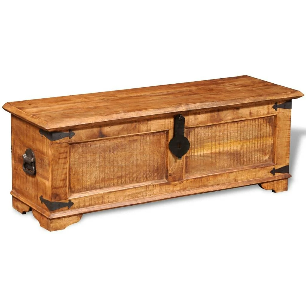 VidaXL Nachttisch 30x30x41 Cm Raues Mangoholz 2 VidaXL Nachttisch 30x30x41 Cm Raues Mangoholz – Bild 2