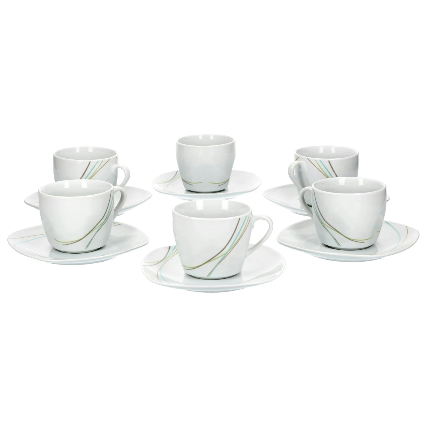 6er Set Kaffeetasse 18cl Mit Kaffeeuntertasse 14,5cm Atrium 5 6er Set Kaffeetasse 18cl Mit Kaffeeuntertasse 14,5cm Atrium – Bild 5
