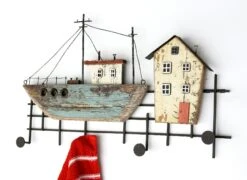 DanDiBo Hakenleiste Schiff MR52 Garderobenleiste Garderobe Wandgarderobe Maritim Vintage -Westwing Shop ef3a5193 a46f 4895 9a52 12990270004d