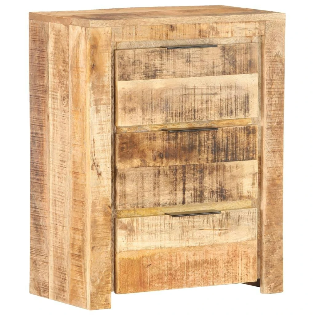 VidaXL Nachttisch 30x30x41 Cm Raues Mangoholz 4 VidaXL Nachttisch 30x30x41 Cm Raues Mangoholz – Bild 4