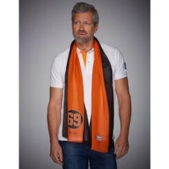 Gulf Scarf 69 Black & Orange -Westwing Shop gulf scarf 69 black orange 2