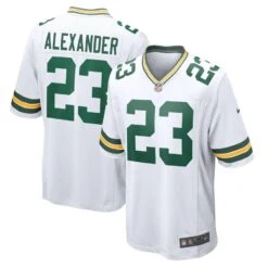 Men's Green Bay Packers Jaire Alexander Nike White Game Player Jersey