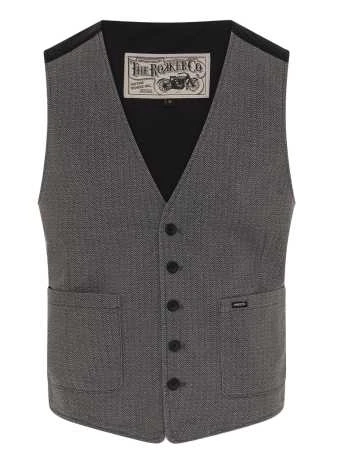 Rokker Tweed Weste Grau 1 Rokker Tweed Weste Grau
