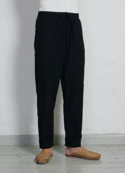 JIM | Casual Drawstring Trousers | Black 6 JIM | Casual Drawstring Trousers | Black -Westwing Shop ss23 trousers jim black 1